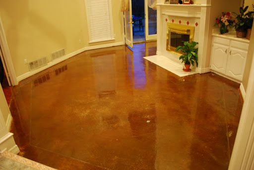 concrete stained. Acid Stained Concrete Floor