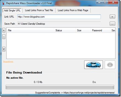 Rapidshar-Mass-Downloader