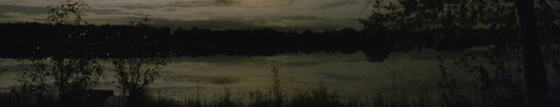 Night Skyline Red Lake