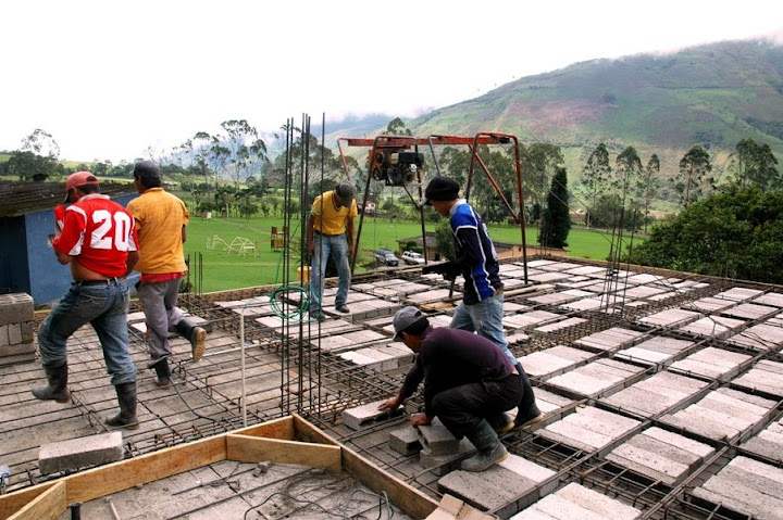 wORKING ON SECOND FLOOR OF cAMP hOUSE
