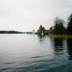 The lake and castle in Trakai