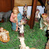 Critters visiting baby Jesus' crib!