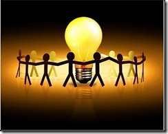 lighbult people circle