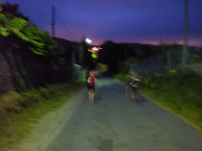 walkers just before dawn