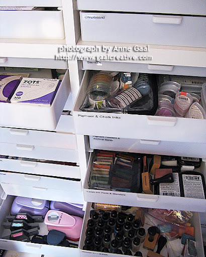 Closet full of drawer storage