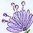 Purple Flower ATC Thumbnail
