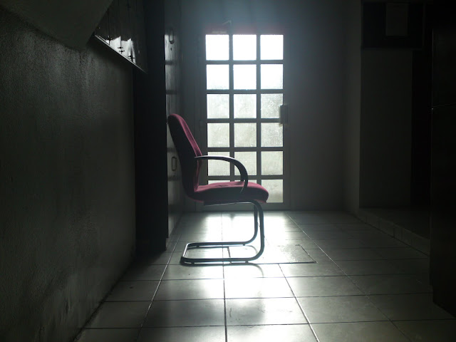  a lonely waiting chair