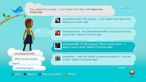 twittt Accede al Facebook y al Twitter con tu Xbox y PS3