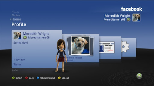 facebookx1 Accede al Facebook y al Twitter con tu Xbox y PS3
