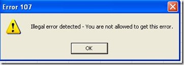illegal error