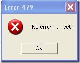 no error yet