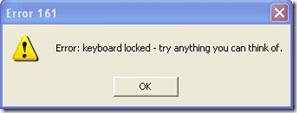 key board locked