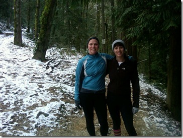 Deana and me trail run 2 27 2011