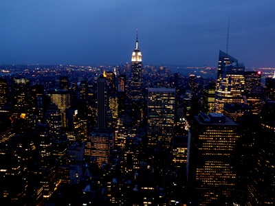 Empire State Building visto do topo do Rockefeller