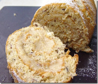 Hazelnut & White Chocolate Roulade