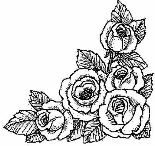 Dibujos de flores para bordar servilletas - Imagui