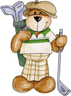 Golfing Bear