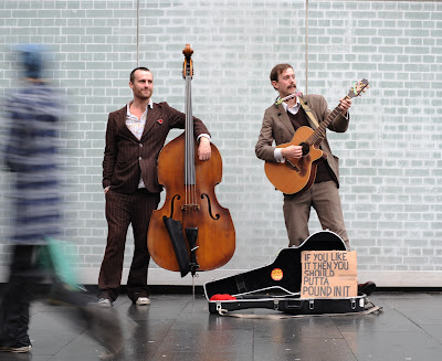 Cash Cows Busking at Waterloo
