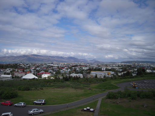 Looking northeast, inland, from the Perlan's viewing deck.