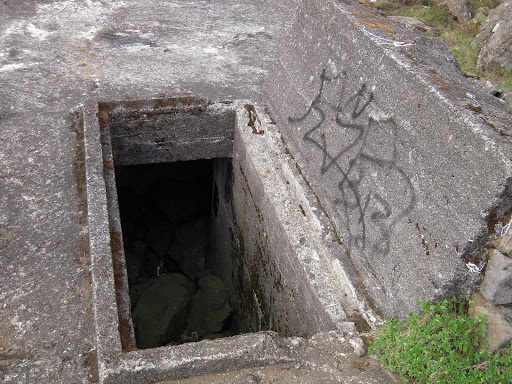Entrance to the bunker.