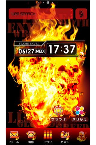 Flame Skull for[+]HOMEきせかえテーマ