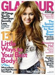  Romance, diversion y peso: Miley Cyrus se confiesa para la revista Glamour Mayo 2009