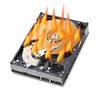 hard drive in flames