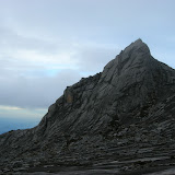 The famous south peak of Kinabalu (it's on the 1-ringit note)