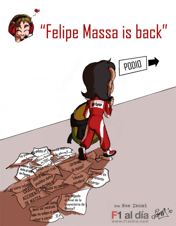 Фелипе Масса вернулся на подиум