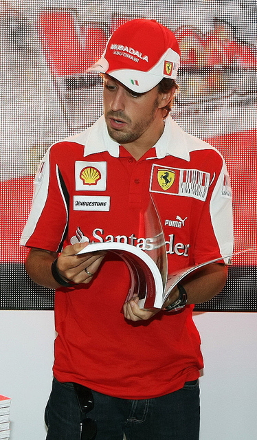 Фернандо Алонсо на Гран-при Италии 2010