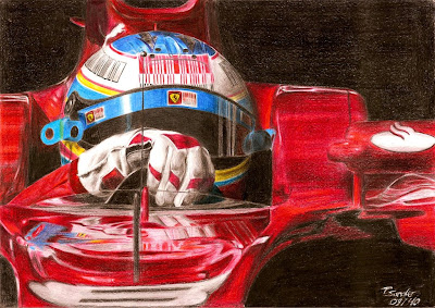 Фернандо Алонсо за рулем Ferrari by SpecialNightStar