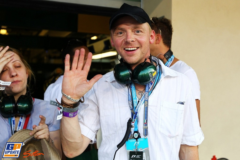 Саймон Пегг на Гран-при Абу-Даби 2010