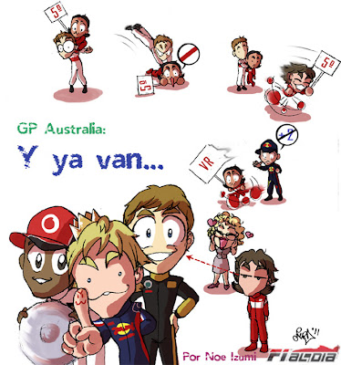 анимешная картинка Noe Izumi по Гран-при Австралии 2011