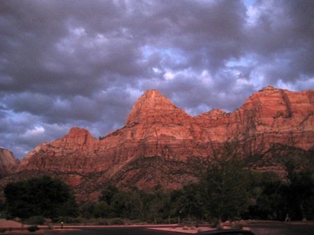 Red peak at Zion