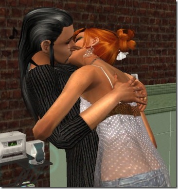 sims 2 kissing