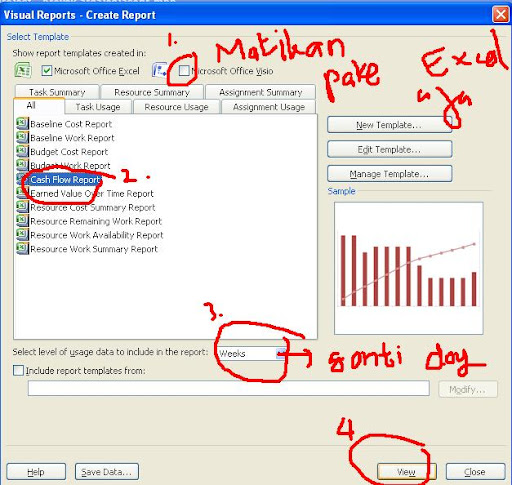  Tutorial Cara Menampilkan Kurva S Pada Microsoft Project 2007 