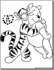 Coloring pages of Winnie The Pooh