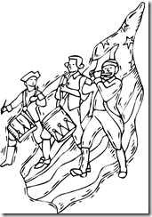 4 of July independence day - coloring pages