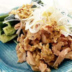 Steamed Chicken Salad with Sesame Sauce