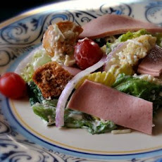 BBQ Ham Caesar Salad