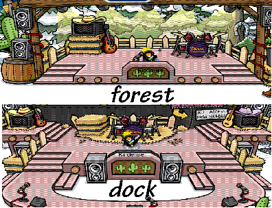 dock stage change forest