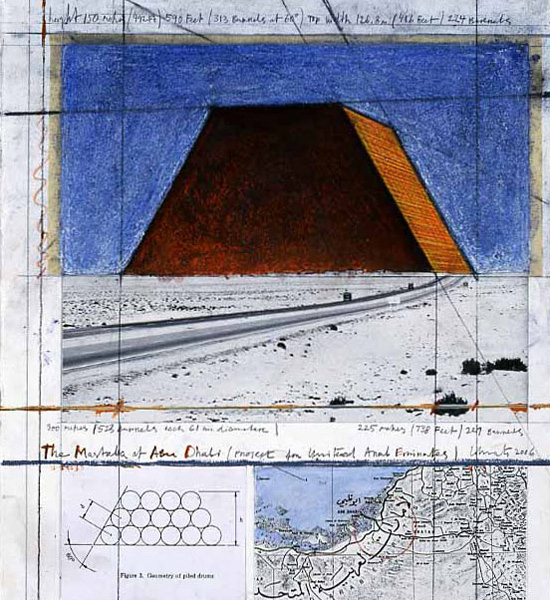 The Mastaba of Abu Dhabi by Christo and Jeanne-Claude