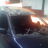 Richards blown up car