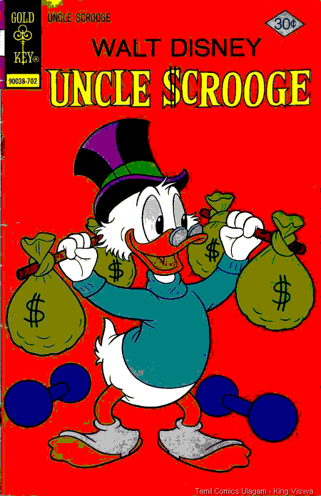 Gold Key Issue No 137 Walt Disney Uncle Scrooge Dated Feb 1977 Front Cover