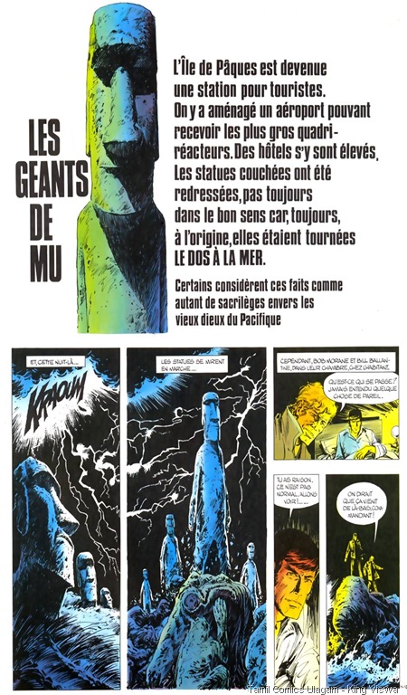 Bob Morane The Giants of Mu Album 1975 1st Page