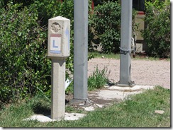 1585 Lincoln Highway Concrete Marker west of Lyman Wy