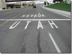 2004 Utah Nevada State Line on the Lincoln Highway thru Wendover NV