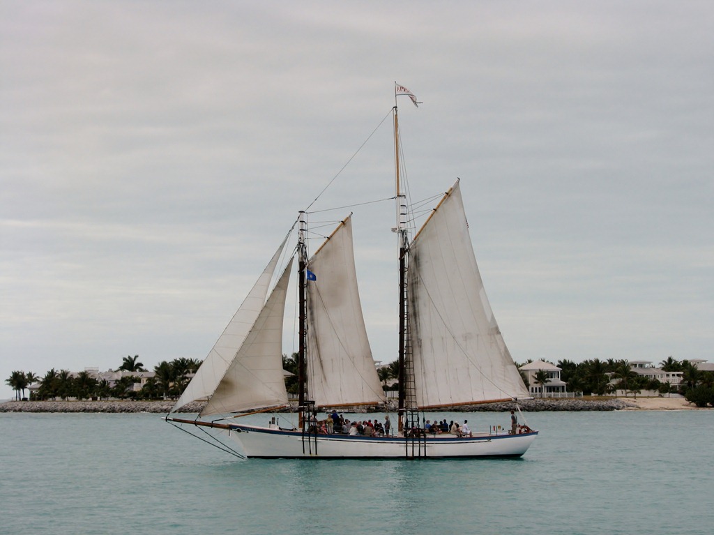 [7308 Key West FL - Conch Tour Train 1st stop back at Mallory Square view from lunch table[3].jpg]