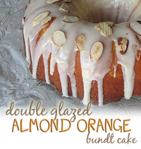 Double Glazed Almond Orange Bundt Cake