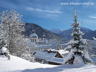 Ettal Monastery in Winter